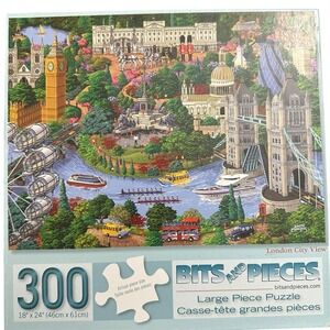 Bits and Pieces 300pc Jigsaw‎ Puzzle "London City View" England 18x24
